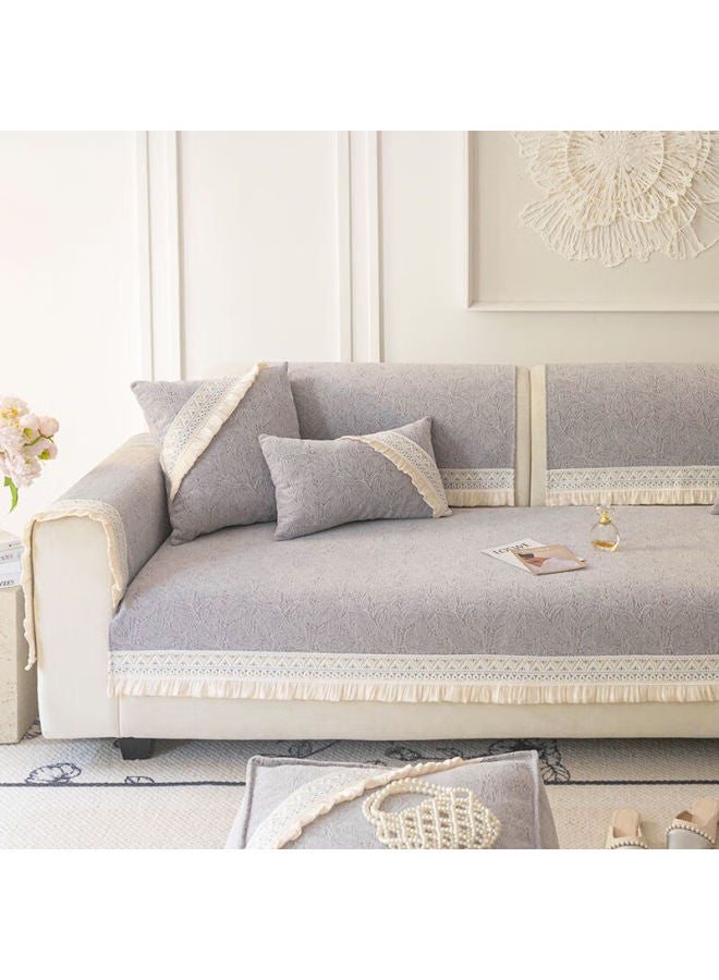 Zichen French Light Luxury Sofa Cushion New Straight Row Non-slip Sofa Seat Cover, All-season Universal Sofa Slipcover - Image 3