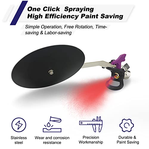 ZHUITU Airless Spray Gun Guide Spray Tool Paint Accessory Extension Airless Paint Sprayer Nozzle (black) - Image 4