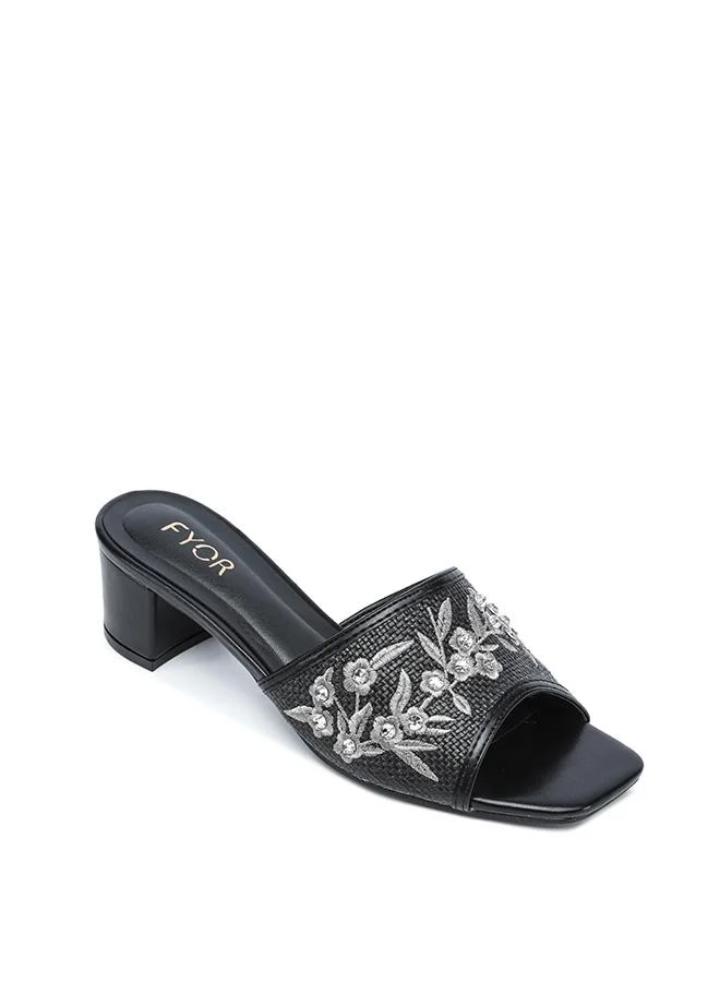 FYOR Stylish Braided Block Heel Sandal HL 313