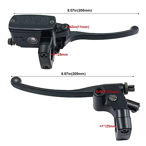 Triumilynn 1" 25mm Right Brake Master Cylinder Replacement for Honda Shadow VT600 VT750 VT1100 VT1300 VTX1300 VF750 Kawasaki Suzuki Yamaha - Image 4