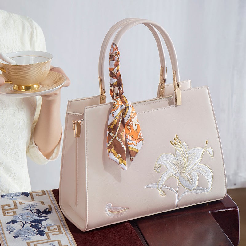 Mother'S Day Gift Embroidered New Chinese-Style Large-Capacity Portable Women'S Mother'S Bag Atmospheric High-End Crossbody Women'S Bag - Image 5