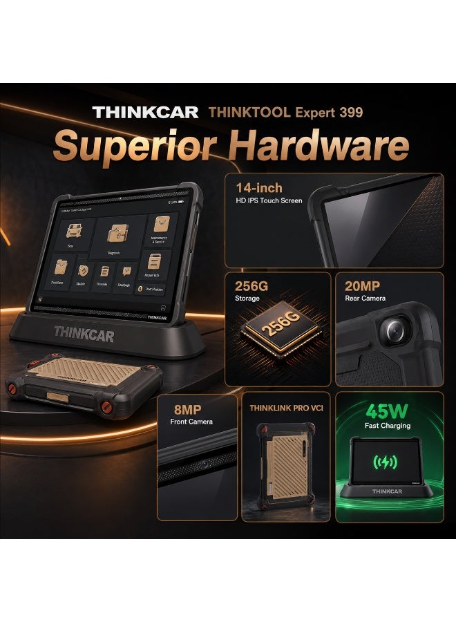 Thinkcar ThinkTool Expert 399 AI Diagnostic Scanner 14 Inch OE-Level Programming Tool Full System Automotive Scanner - Image 5