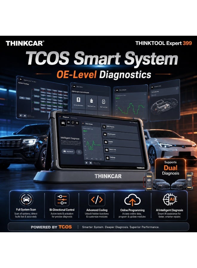 Thinkcar ThinkTool Expert 399 AI Diagnostic Scanner 14 Inch OE-Level Programming Tool Full System Automotive Scanner - Image 3