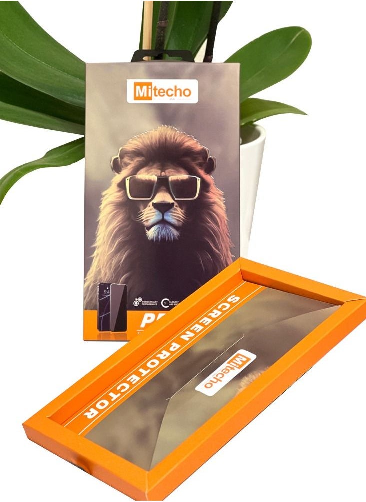 Mi techo - Mi techo Apple iPhone 15 Full Coverage Clear Tempered Glass Screen Protector - Image 1