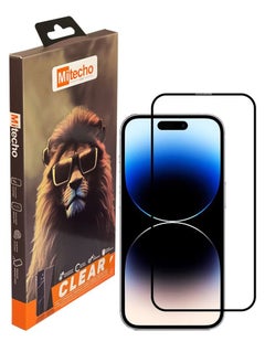 Mi techo Mi techo Apple iPhone 15 Full Coverage Clear Tempered Glass Screen Protector  - Image 2