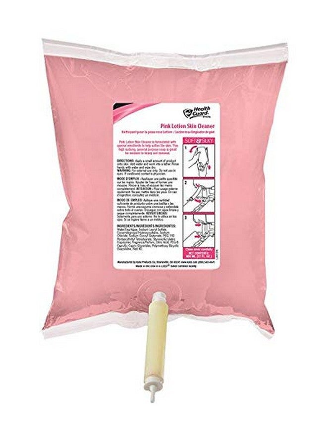 Pink Lotion Skin Cleaner 800 Ml Boxless Bag Refill Health Guard 5665Lbl Pack Of 4