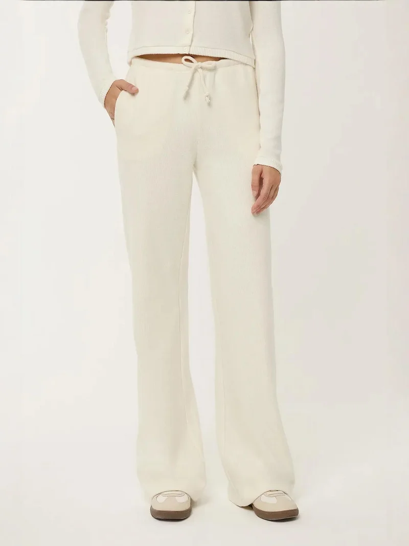 زوبعة بنطلون رياضي بخصر مطاطي وأرجل مستقيمة