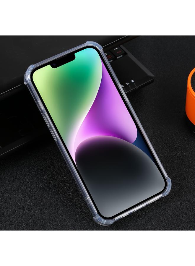 اس-توب جراب لهاتف iPhone 14 مصنوع من مادة TPU المطلية بالكهرباء ومرآة من الأكريليك بأربعة قطرات - Image 3