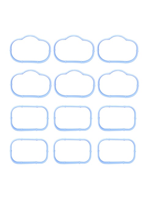 Car Intake Manifold Gasket Set, 12PCS Intake Manifold Gaskets Include Lower & Upper Gasket Plenum, Tight Intake Manifold Rubber Sealing, Engin Gasket, Compatible with Chrysler, Dodge, Jeep