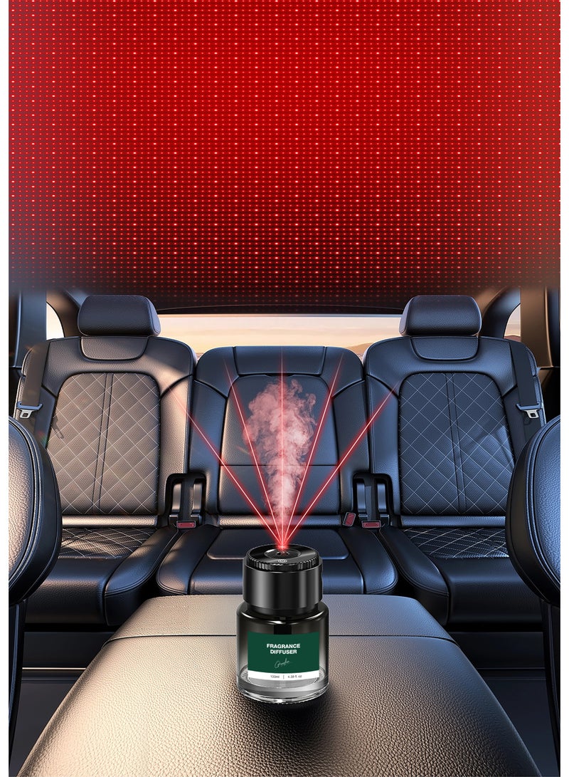 GREEN LION ALPS Fragrance Air Diffuser Multi-Mode with Light Indicator 4 Hours Working Time / Type-C Charger / Rechargeable / 130mL Capacity / Luxury Scent / 3 Spray Modes - Black - Image 3