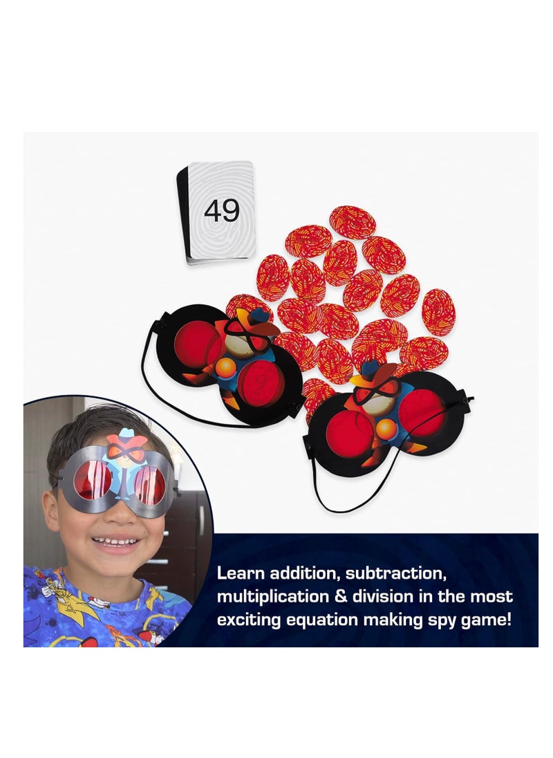 CHALK AND CHUCKLES - Chalk and Chuckles Super Math Spy Board Game for Kids Age 8-12, Educational Brain Games for Kids 10+ Years, Gift for Boys, Girls 9, 10, 11 Years, STEM Toys for Kids - Image 1