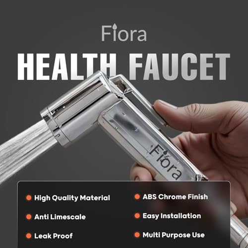 FIORA Heavy Duty ABS Health Faucet | Jet Spray for Toilet | Shower Faucet | Health Faucet for Bathroom | Health Faucet Gun Only |Chrome Finish (Jet Spray for Toilet) - Image 3