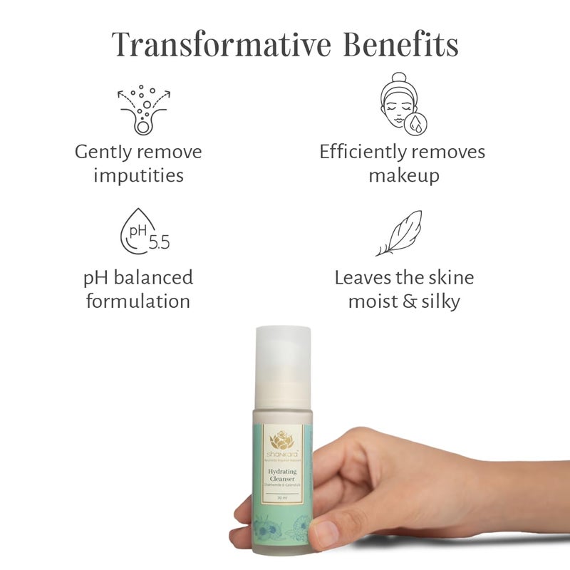 Shankara Fine Line Hydrating Cleanser With Vata Pitta For Combination Skin 30ml - Image 3