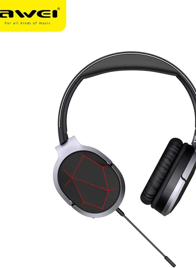 Awei A799BL Foldable Wireless Gaming On-Ear Headphone - Black, A799BL - Image 3