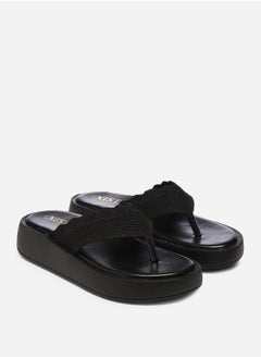 GNIST Knitted Strap Thong Slippers by Styli  - Image 2