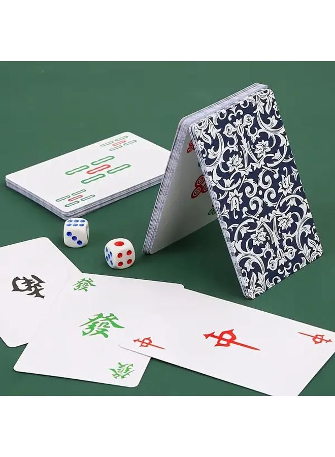 1 قطعة صندوق حديدي محمول لمجموعة ألعاب البوكر والما جونغ الصينية في الهواء الطلق المقاومة للماء لحفلة عيد الميلاد - Image 2