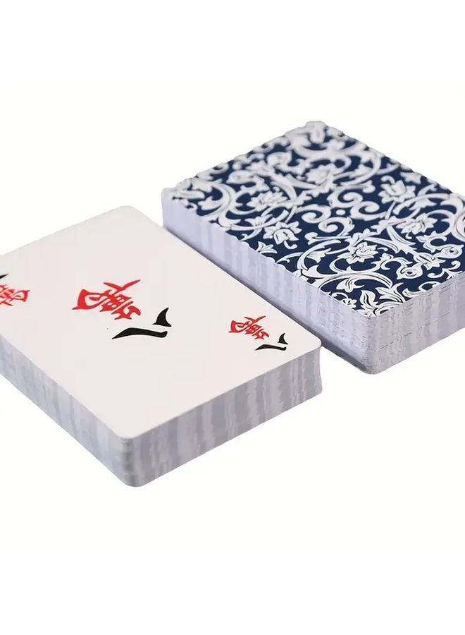 1 قطعة صندوق حديدي محمول لمجموعة ألعاب البوكر والما جونغ الصينية في الهواء الطلق المقاومة للماء لحفلة عيد الميلاد - Image 4