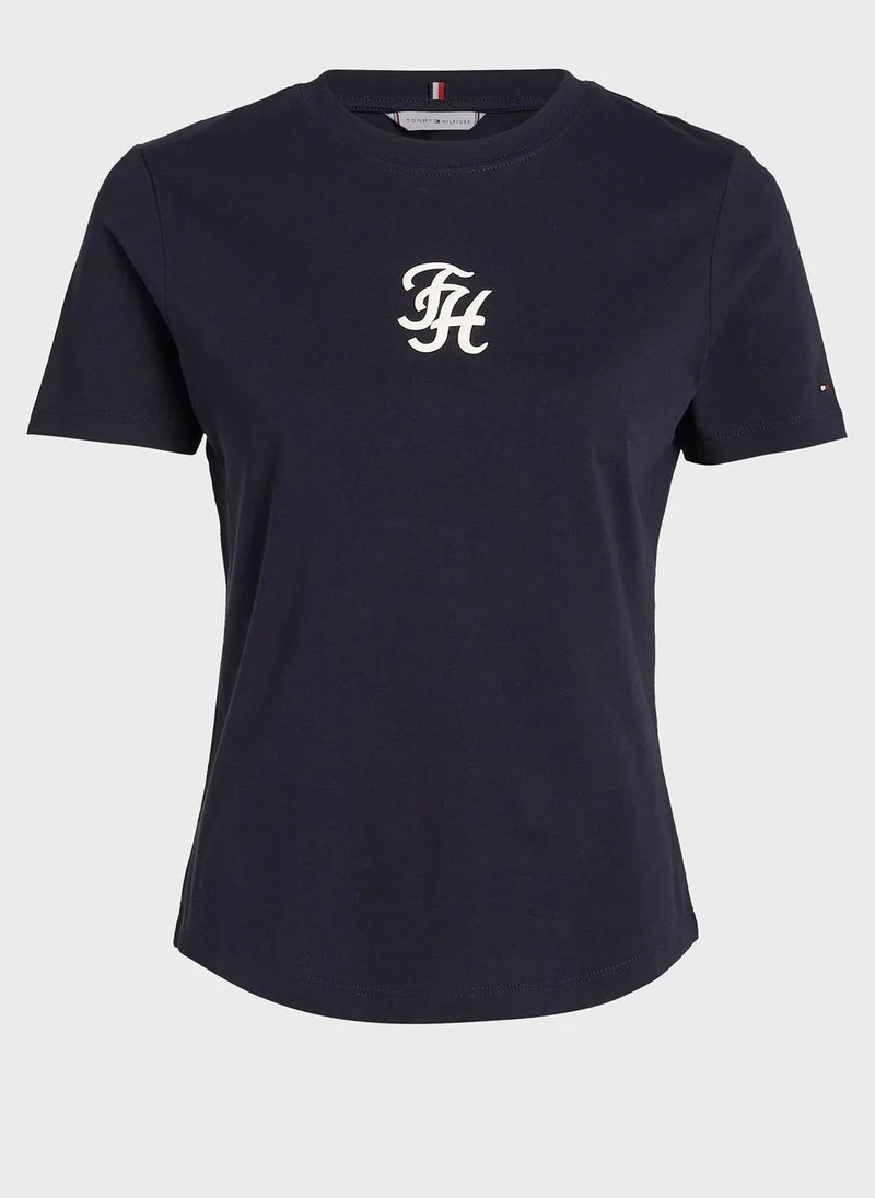 TOMMY HILFIGER Crew Neck Logo T-Shirt