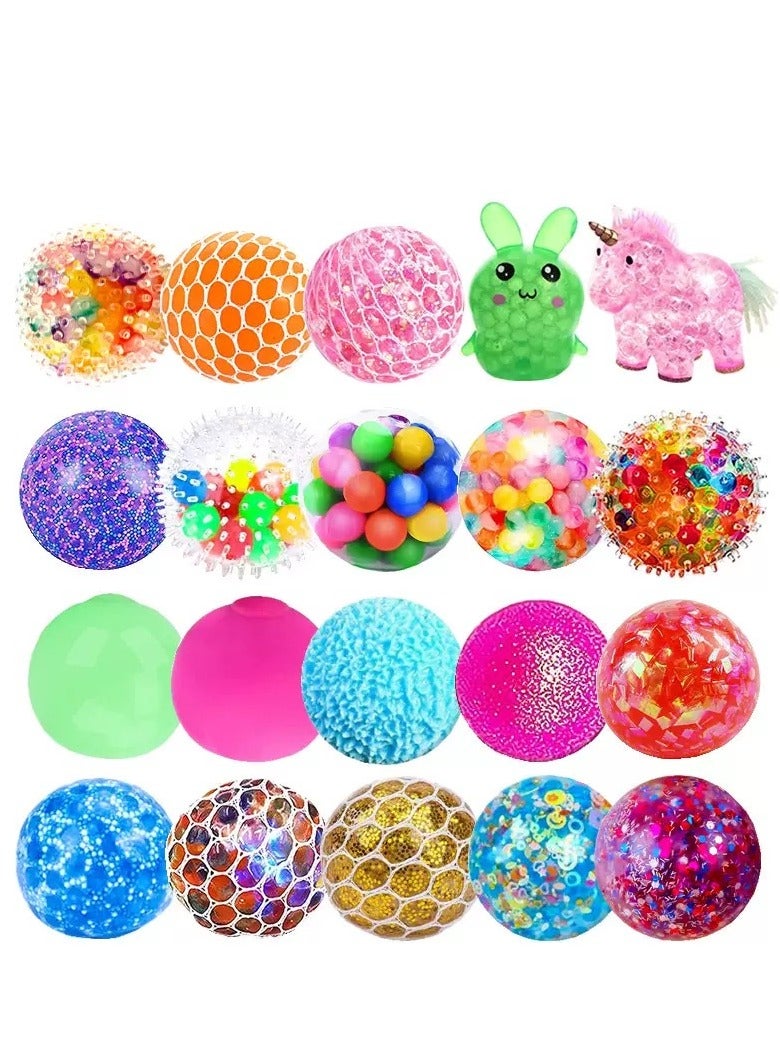 Sensory Stress Balls Fidget Toys for Kids and Adults Sensory Squishy Balls Set, Fidget Stress Toys - 12 Pack  Random shipment - Image 1