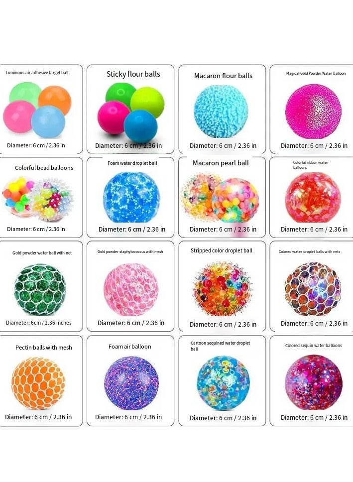 Sensory Stress Balls Fidget Toys for Kids and Adults Sensory Squishy Balls Set, Fidget Stress Toys - 12 Pack  Random shipment - Image 4