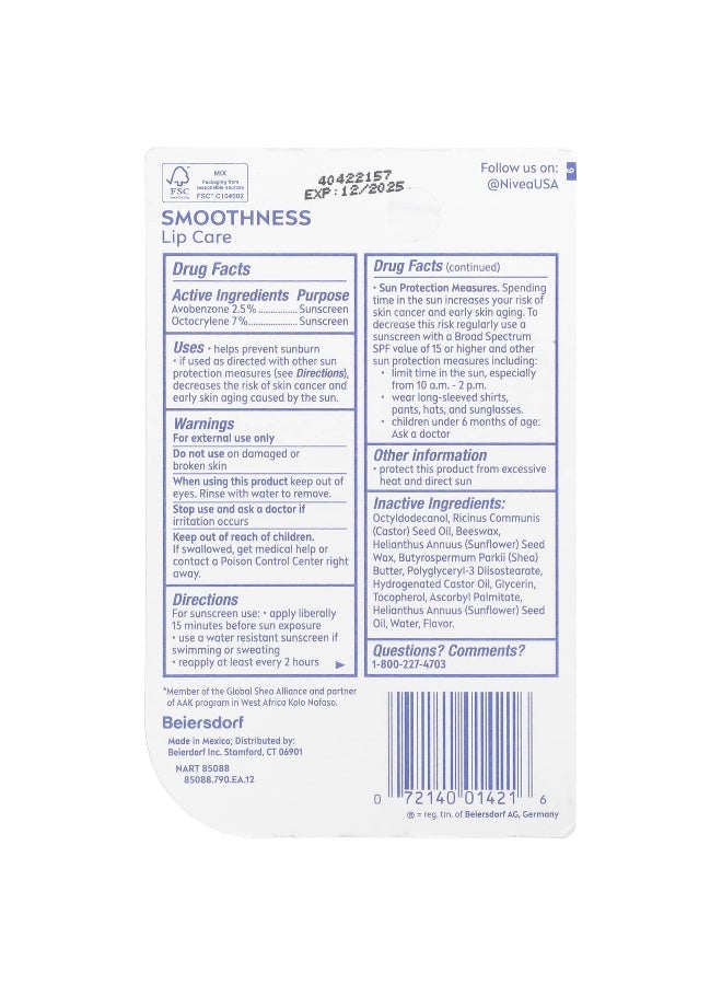 Nivea نيفيا، كريم الشفاه الناعم، SPF 15، 0.17 أونصة (4.8 جرام) - Image 3