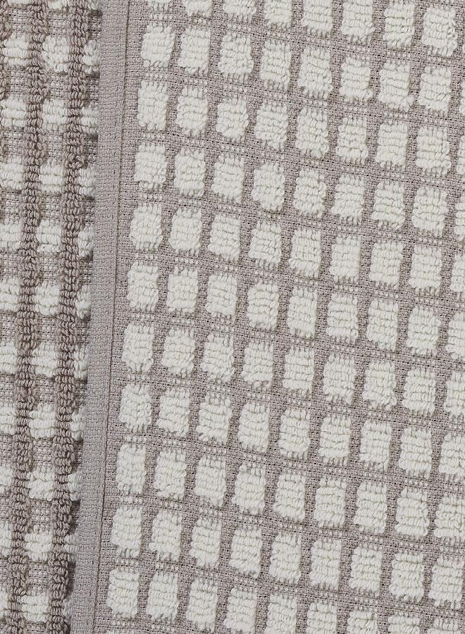 Modern Threads مجموعة مناشف جاكار 6 قطع من القطن 100% مصبوغ بالخيوط الحديثة بلون الكوبلستون - Image 3