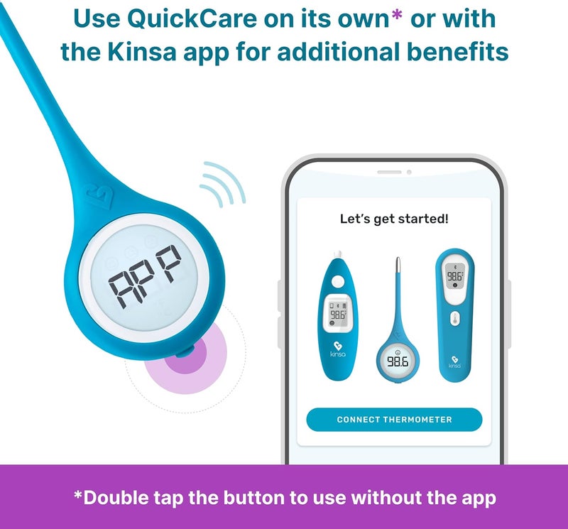 Smart,Fever, Digital Medical Baby, Kid and Adult Termometro - Accurate, Fast, FDA Cleared Thermometer for Oral, Armpit or Rectal Temperature Reading - QuickCare - Image 3