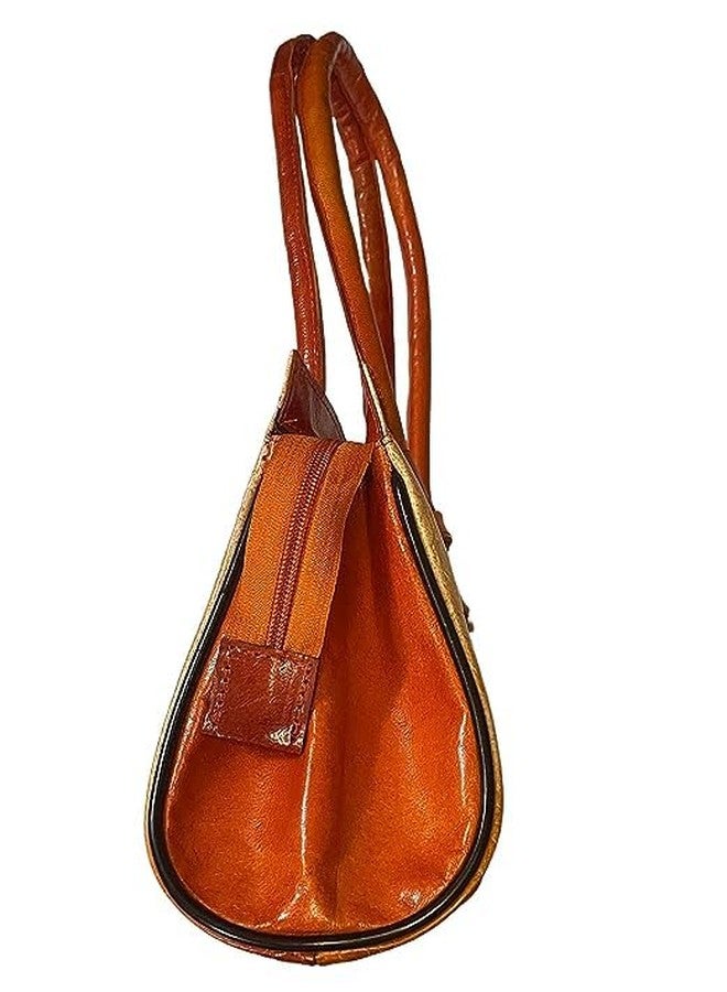 CLASSIQUE Shantiniketan Leather Large shoulder bag 10 x 8 inch Safari Elephant - Image 5