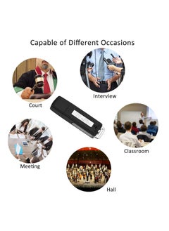 Generic 8GB Voice Recorder Rechargeable Mini USB Voice Recorder USB Flash Drive Voice Activated Recorder Dictaphone 150 Hours File Capacity  - Image 4