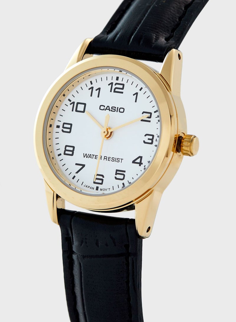 CASIO Leather Strap Analog Watch - Image 2