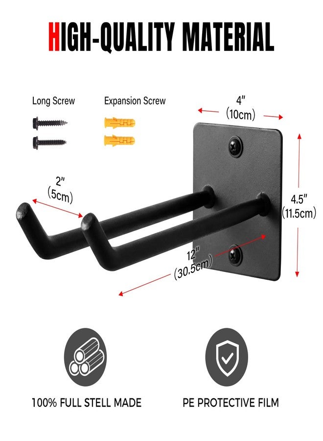 Lingvum Kayak Paddle Storage Rack Wall Mount, Garage Oars Holder Hold Up To 6 Paddles For Kayak, Sup Board, Canoe, Dragon Boat Paddles, With Non-Scratch Grip - Image 3