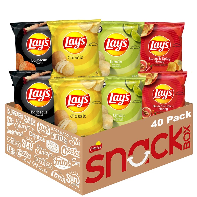 Lay's Lays Potato Chips Classic Chips Variety Pack 1 Ounce Pack of 40 - Image 3