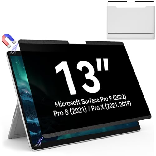Mao Yeye Magnetic Privacy Screen Protector for Surface Pro 11/10/9/8/X -13 Inch Anti Glare Filter, Anti Blue Light Film, Removable Shield Microsoft Surface Pro 9 Accessories, Matte Bubble Free Guard - Image 1