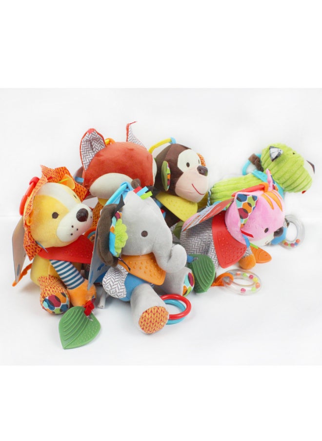 Baby Toy Soothing Doll Newborn Baby Plush Doll Animal Car Stroller Stroller Pendant Toy-Color:Pendant Toy-monkey  - Image 3