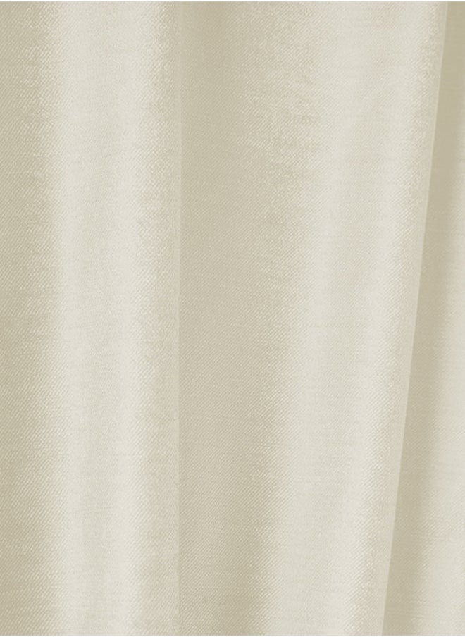 إن - هاوس طقم ستائر من المخمل مكون من قطعتين - ذهبي - 240×140 سم  - Image 4