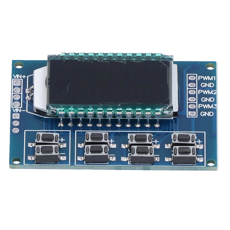 PWM Signal Generator: 3-Channel, 1HZ-150KHZ Frequency Range, High Precision - Independent Duty Cycle Adjustment, Serial Communication for Experimental Development, MCU Circuit Control - Image 1