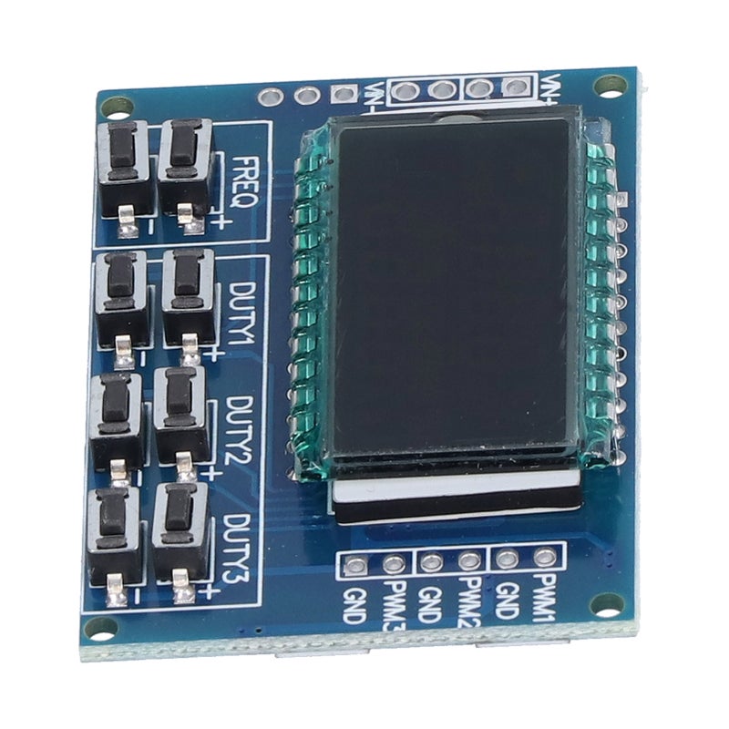 PWM Signal Generator: 3-Channel, 1HZ-150KHZ Frequency Range, High Precision - Independent Duty Cycle Adjustment, Serial Communication for Experimental Development, MCU Circuit Control - Image 3