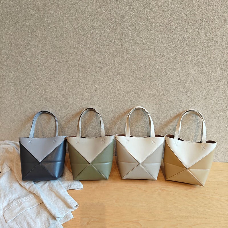 Tote Bag Women'S Foldable Geometric Bucket Bag Simple Handbag Shoulder Crossbody Bag Supply - Image 2