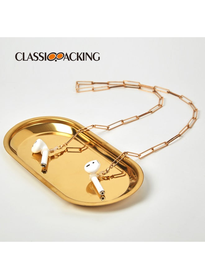 classicpacking New Wireless Chain Hanging Neck Hanging Accessories Anti-lost Artifact Portable Anti-drop Chain Bluetooth Headset Metal Anti-lost Chain - Image 2