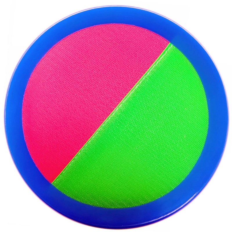 AppleRound Toss and Catch Velcro Ball Set (Hook and Loop), Kids Outdoor Games, Beach Toys, Backyard Sports, Paddle Ball Games (Pack of 2 Paddles and 2 Balls) - Image 2