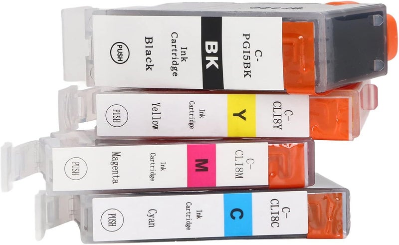 Compatible Refillable Ink Cartridges 4 Colors PGI 5BK CLI 8C M Y for Printer - Image 1