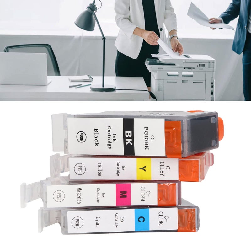 Compatible Refillable Ink Cartridges 4 Colors PGI 5BK CLI 8C M Y for Printer - Image 3