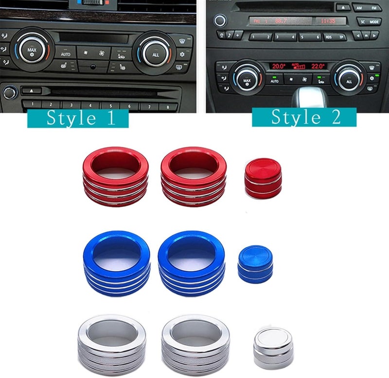 QASULER Car Interior Air Condition Knob Cover for BMW - Image 3