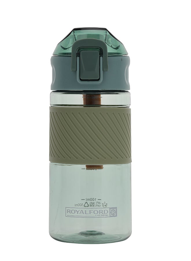 Royalford 500ml Water Bottle, 100% BPA-Free Plastic Bottle, RF11110 One-Press Open Lid | Leak-proof Design for Teenager, Adult, Sports, Gym, Fitness, Outdoor, Cycling, School & Office Assorted Colors - Image 1