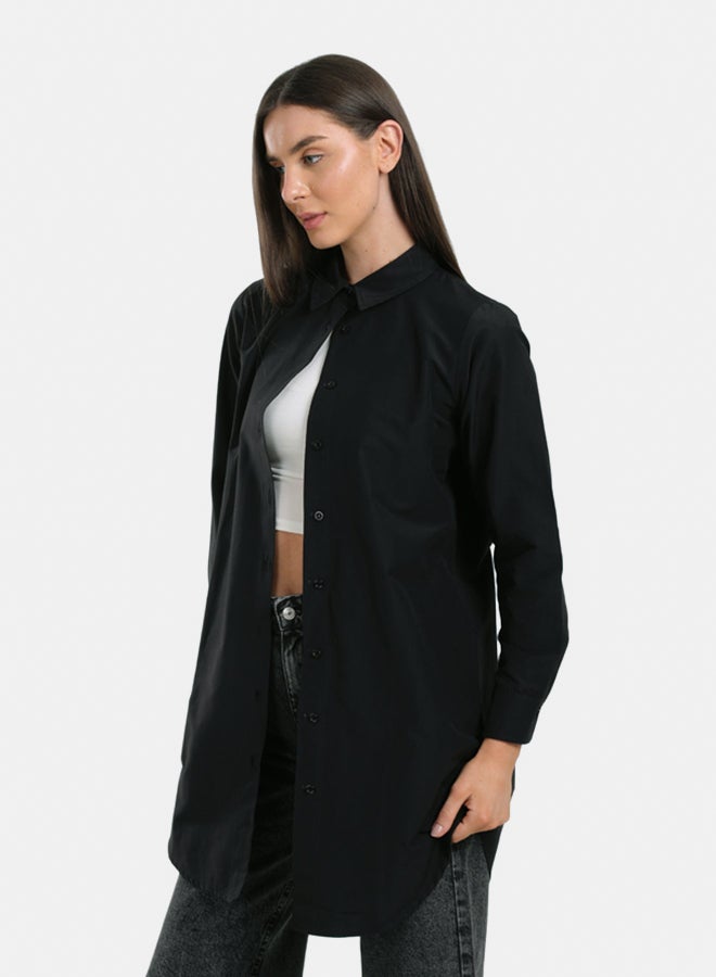 Clue Round Hem Long Shirt - Image 2