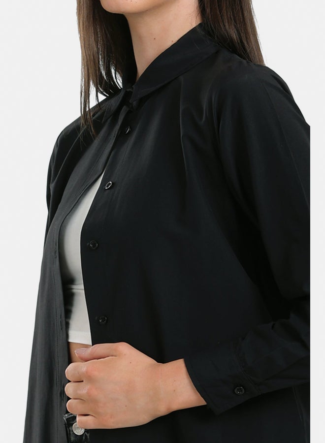 Clue Round Hem Long Shirt - Image 4