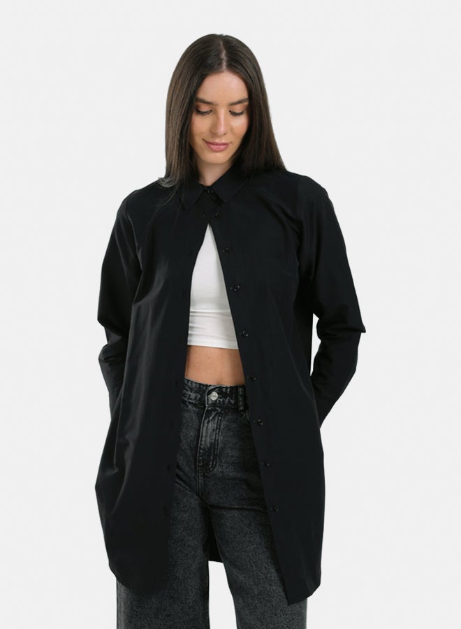 Clue Round Hem Long Shirt - Image 1