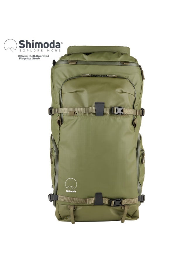 Shimoda Camera Bag, Professional Outdoor Camera Bag, Lightweight Travel Dslr Bag, Tenmoku Tadaa Yidong Action X50v2 Medium Dslr Inner Liner Set, Army Green, 520-140 - Image 4