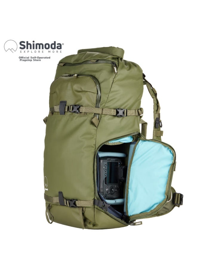 Shimoda Camera Bag, Professional Outdoor Camera Bag, Lightweight Travel Dslr Bag, Tenmoku Tadaa Yidong Action X50v2 Medium Dslr Inner Liner Set, Army Green, 520-140 - Image 3