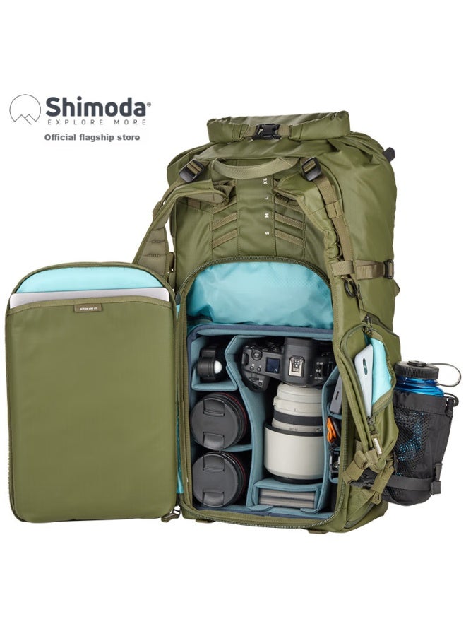 Shimoda Camera Bag, Professional Outdoor Camera Bag, Lightweight Travel Dslr Bag, Tenmoku Tadaa Yidong Action X50v2 Medium Dslr Inner Liner Set, Army Green, 520-140 - Image 1